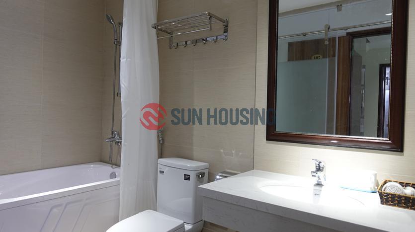 Elegant one-bedroom apartment in Ba Dinh district with new furniture, very bright and lovely