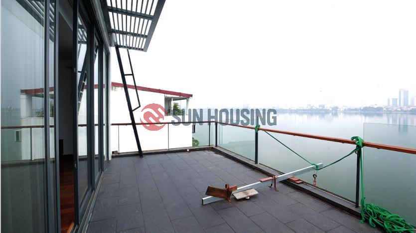 Bright serviced apartment penthouse one bedroom Westlake Hanoi