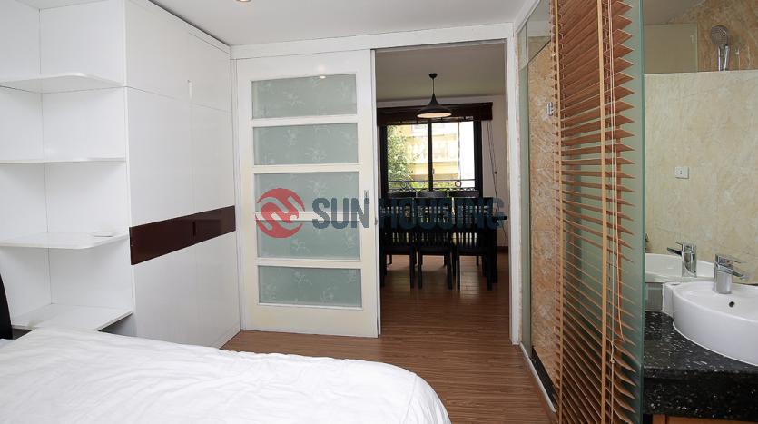 Furnished two-bedroom serviced apartment Westlake Hanoi.