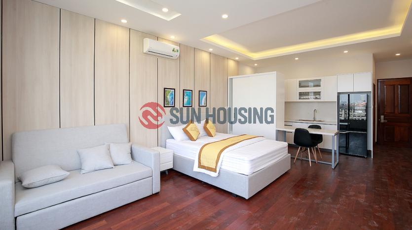 Bright studio serviced apartment Westlake Hanoi, quiet and clean