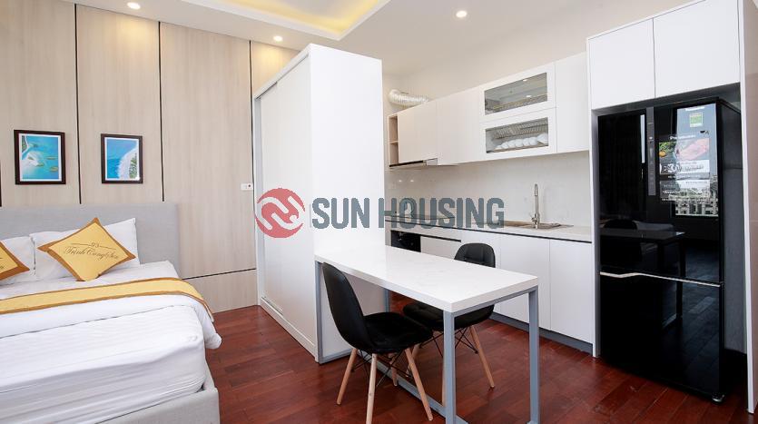 Bright studio serviced apartment Westlake Hanoi, quiet and clean