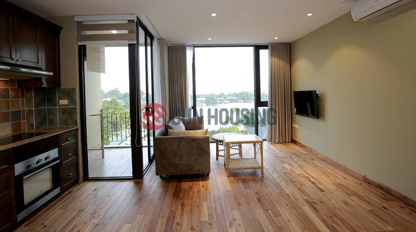 Lake view one bedroom serviced apartment west lake Hanoi