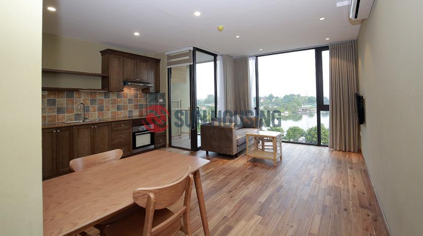 Lake view one bedroom serviced apartment west lake Hanoi