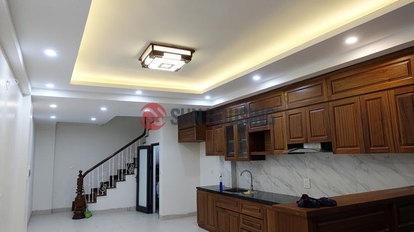 Partly furnished house three bedrooms near Westlake Hanoi