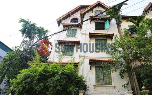 French styled house for rent Hanoi - 5 bedrooms, garden, terrace