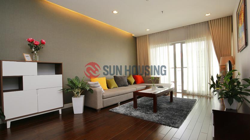 This modern and brand new apartment 2 bedrooms Lancaster Hanoi is ready for rent