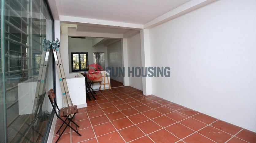 Simple and affordable house for lease in Tay Ho with 3 bedrooms, balcony, terrace