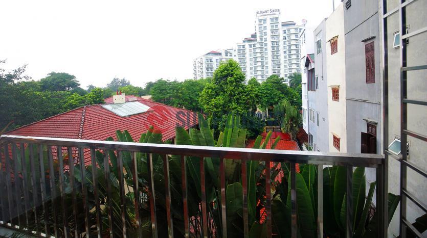 Simple and affordable house for lease in Tay Ho with 3 bedrooms, balcony, terrace