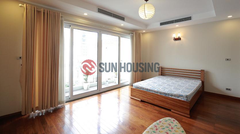 Furnished house for rent near Tay Ho with 4 bedrooms, pool, terrace