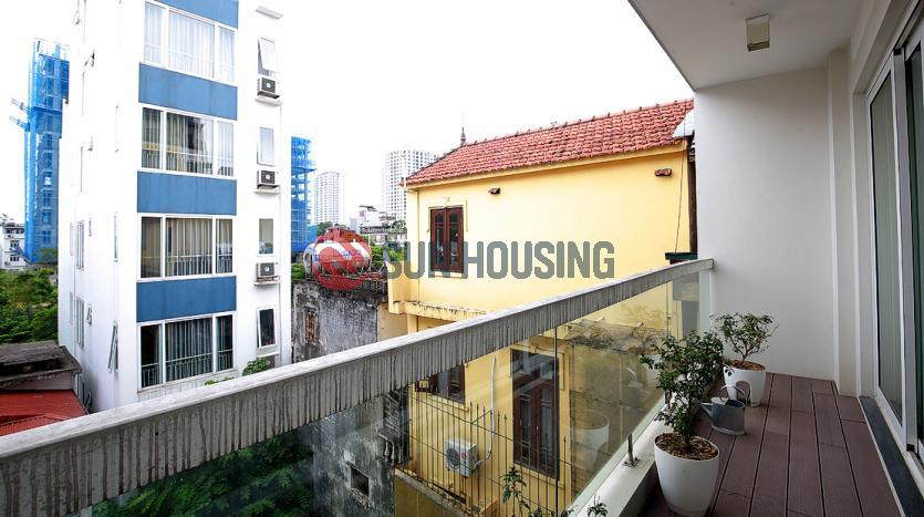 Furnished house for rent near Tay Ho with 4 bedrooms, pool, terrace