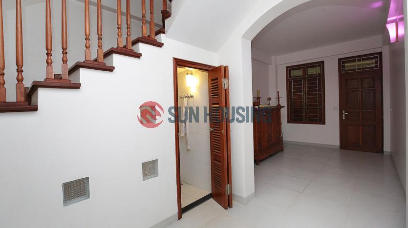 Simple and affordable house for lease in Tay Ho with 3 bedrooms, balcony, terrace