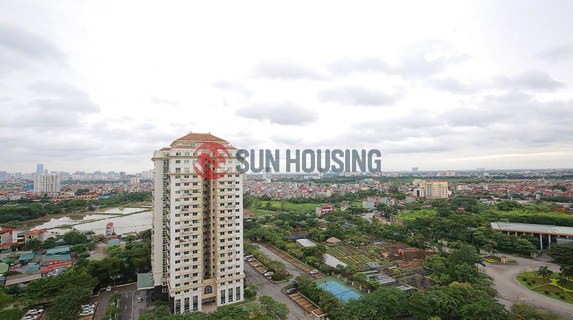 Furnished apartment for rent in P2 Ciputra | Three-bedroom, open view balcony