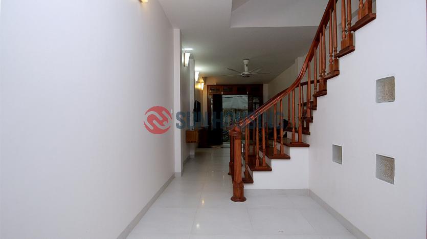 Simple and affordable house for lease in Tay Ho with 3 bedrooms, balcony, terrace