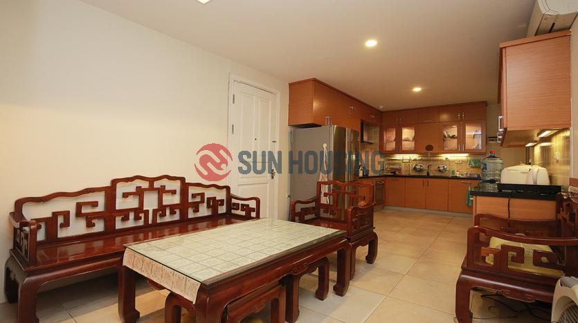 Furnished apartment for rent in P2 Ciputra | Three-bedroom, open view balcony