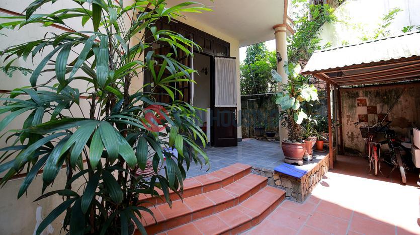 Partly furnished house for rent in Tay Ho with 3 bedrooms, large garden, large terrace