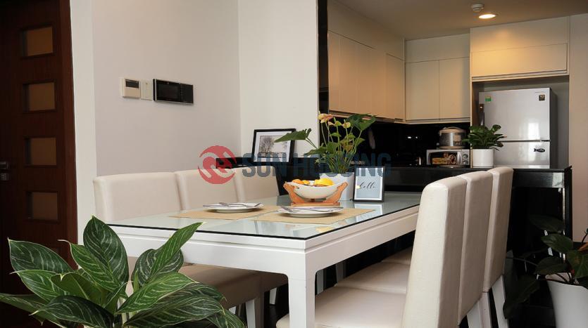 This modern and brand new apartment 2 bedrooms Lancaster Hanoi is ready for rent