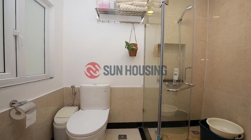 Serviced apartment to let in Tu Hoa, Tay Ho with 3 bedrooms, wide balcony