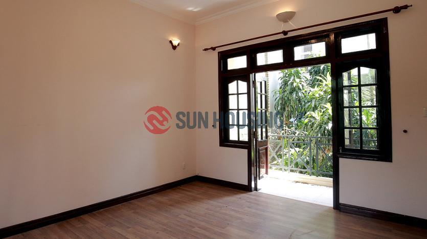 Partly furnished house for rent in Xom Chua, Tay Ho with 4 bedrooms, lake view patio