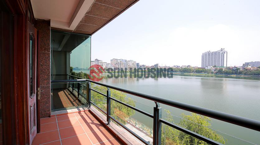 Lake view two-bedroom serviced apartment Westlake Hanoi, Quang An street.