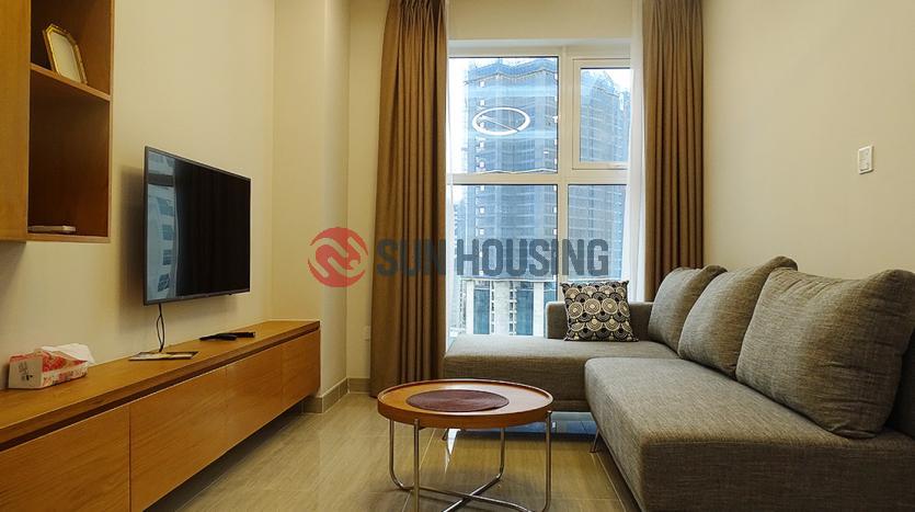 This Brand new & modern one bedroom apartment L3 Ciputra Hanoi has a living room, an open kitchen, a large bedroom with a lovely balcony leads in the much natural light. The total size of 56 sqm with the renting price of $650 per month