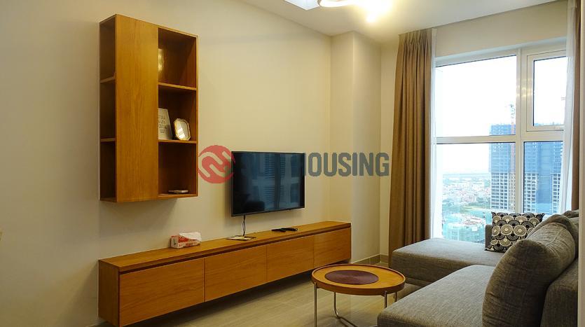 This Brand new & modern one bedroom apartment L3 Ciputra Hanoi has a living room, an open kitchen, a large bedroom with a lovely balcony leads in the much natural light. The total size of 56 sqm with the renting price of $650 per month