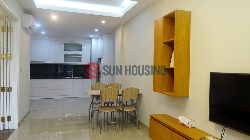 This Brand new & modern one bedroom apartment L3 Ciputra Hanoi has a living room, an open kitchen, a large bedroom with a lovely balcony leads in the much natural light. The total size of 56 sqm with the renting price of $650 per month