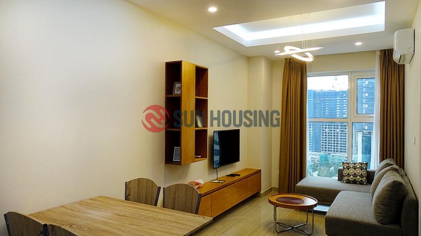 This Brand new & modern one bedroom apartment L3 Ciputra Hanoi has a living room, an open kitchen, a large bedroom with a lovely balcony leads in the much natural light. The total size of 56 sqm with the renting price of $650 per month