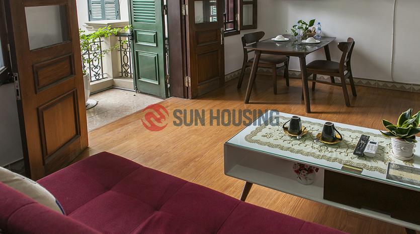 01-bed serviced apartment Truc Bach, Nguyen Khach Hieu with balcony