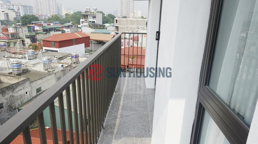 High floor studio Doi Can str Ba Dinh Hanoi | Balcony | Bright & Airy