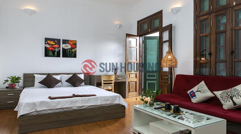 Studio serviced apartment Truc Bach | Well-arranged with balcony