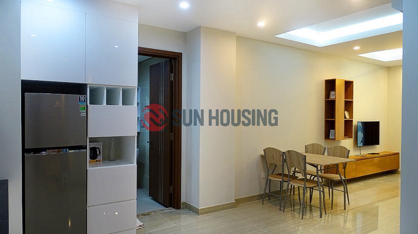 This Brand new & modern one bedroom apartment L3 Ciputra Hanoi has a living room, an open kitchen, a large bedroom with a lovely balcony leads in the much natural light. The total size of 56 sqm with the renting price of $650 per month