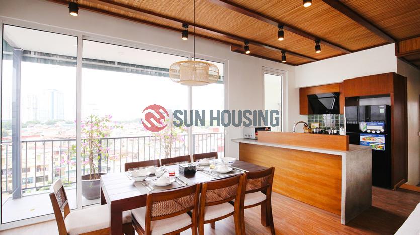 High floor three bedroom apartment Sakamoto Ba Dinh Hanoi