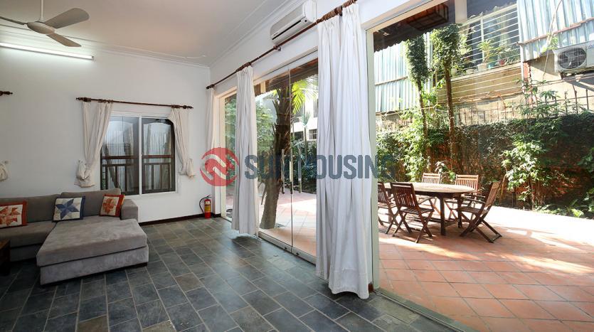 Furnished house four bedrooms Westlake Hanoi | Beautiful courtyard