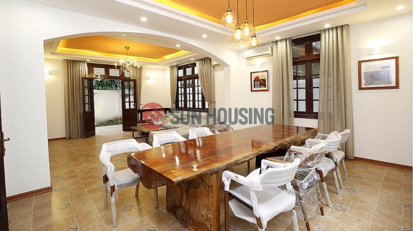 Amazing French colonial style House for rent in Tay Ho Hanoi, 4 bedrooms|
