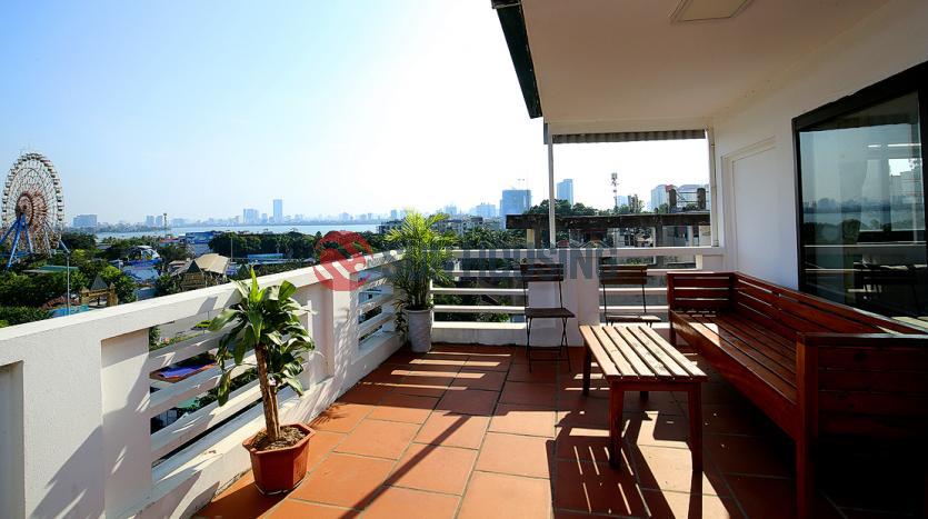 Best price for 1-br penthouse Westlake Hanoi | Large balcony, open view