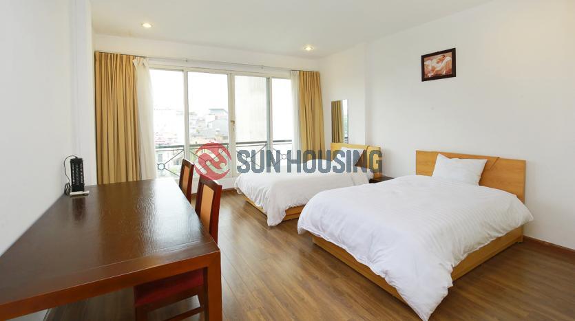 Renovated serviced 3-br apartment Xuan Dieu str, Westlake Hanoi