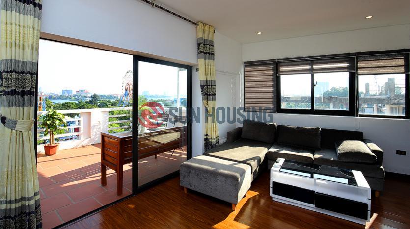 Best price for 1-br penthouse Westlake Hanoi | Large balcony, open view