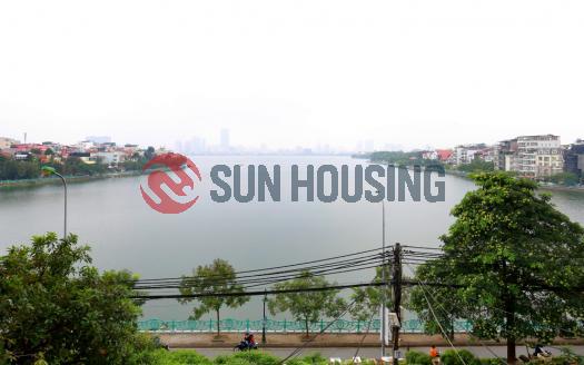 Renovated serviced 3-br apartment Xuan Dieu str, Westlake Hanoi