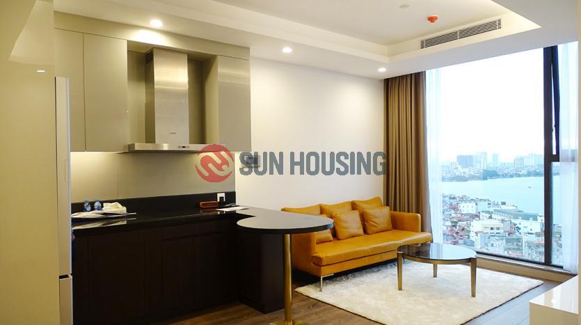 One bedroom apartment for rent in Sun Grand City Hanoi, lake view