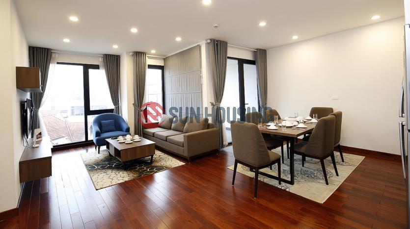 02-bed serviced apartment Tay Ho with bright and airy balcony