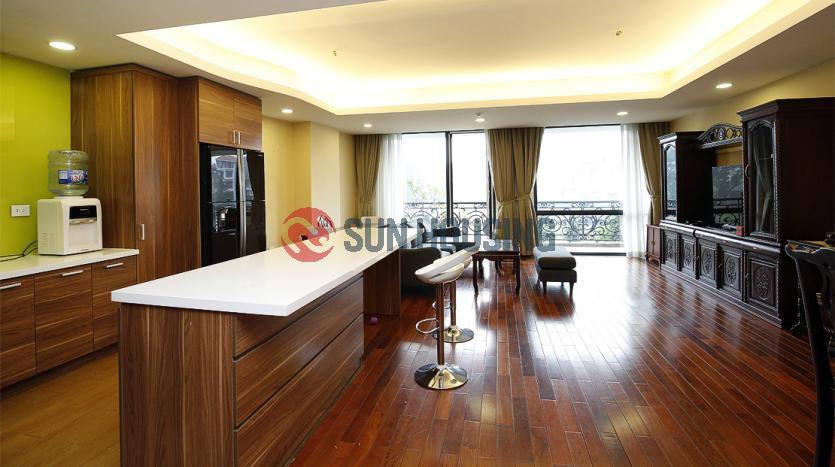 Extra-spacious serviced apartment in Tay Ho with lake views