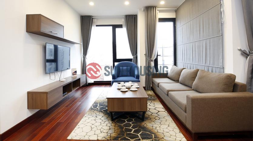 02-bed serviced apartment Tay Ho with bright and airy balcony
