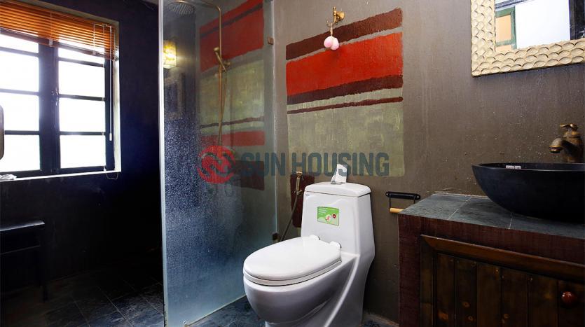 Artistic 3 bedroom house in Tay Ho road, semi-furnished