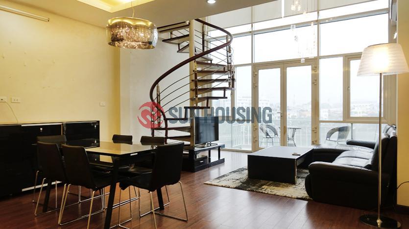 Duplex apartment Tay Ho with full services in Tran Vu Street