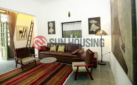 Artistic 3 bedroom house in Tay Ho road, semi-furnished