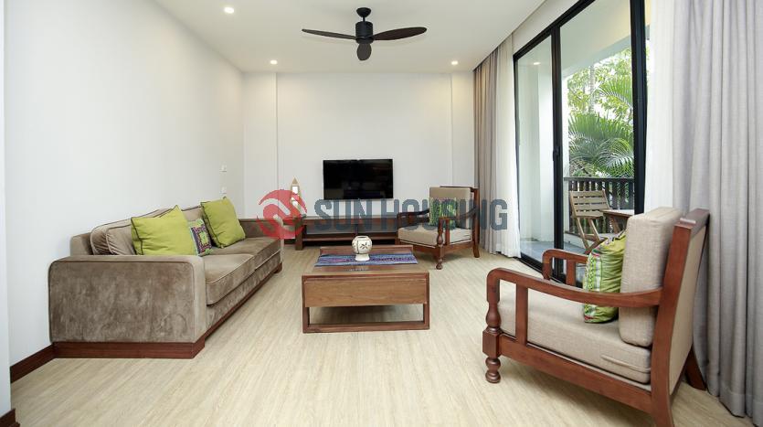 Three-bedroom serviced apartment for rent in Westlake Hanoi