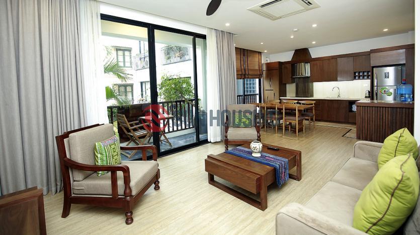 Three-bedroom serviced apartment for rent in Westlake Hanoi