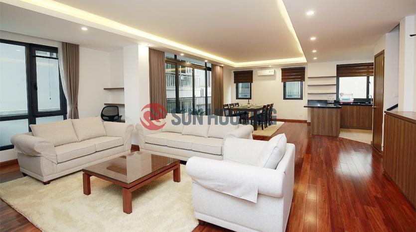 03-bedroom duplex serviced apartment Tay Ho with modern design