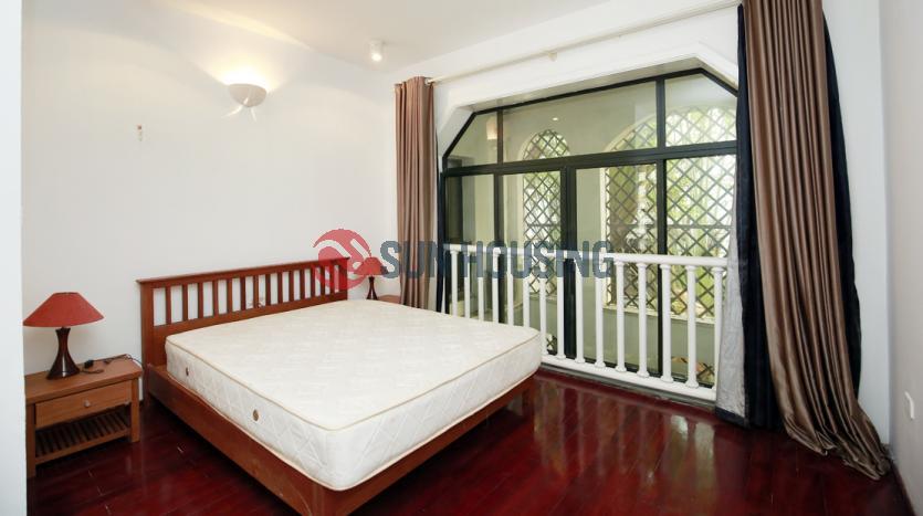 Apartment in Tay Ho balcony with coffee table on 3F