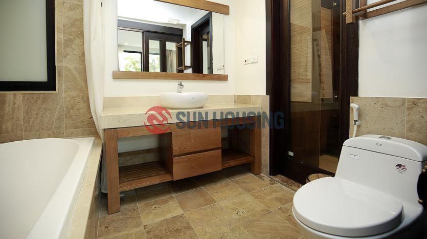 Three-bedroom serviced apartment for rent in Westlake Hanoi